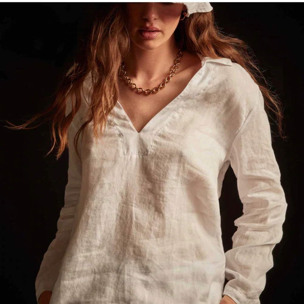 James Perse lightweight linen shirt. Size 1.